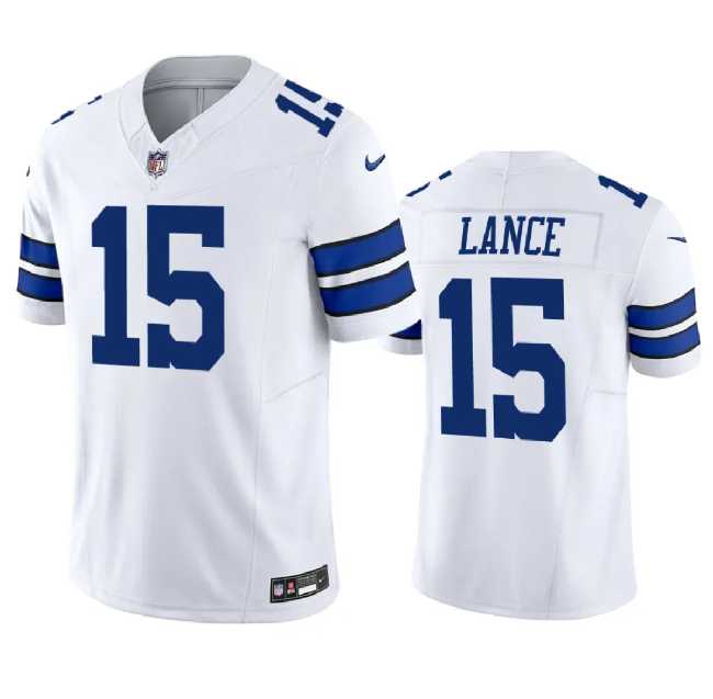 Men & Women & Youth Dallas Cowboys #15 Trey Lance White 2023 F.U.S.E. Limited Stitched Jersey